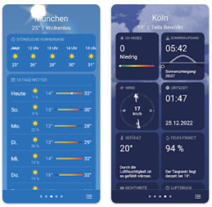 Real Weather - Wetter im iOS-Design - Android App - Download