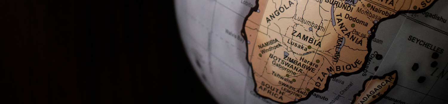 mappa dell'Africa sud orientale