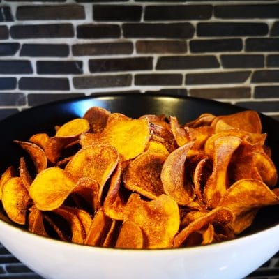 chips af søde kartofler