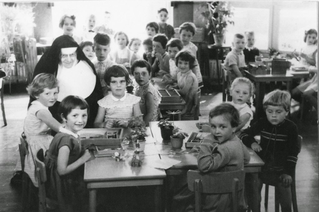 Angelaschool.Bewaarschool. Ca. 1955.