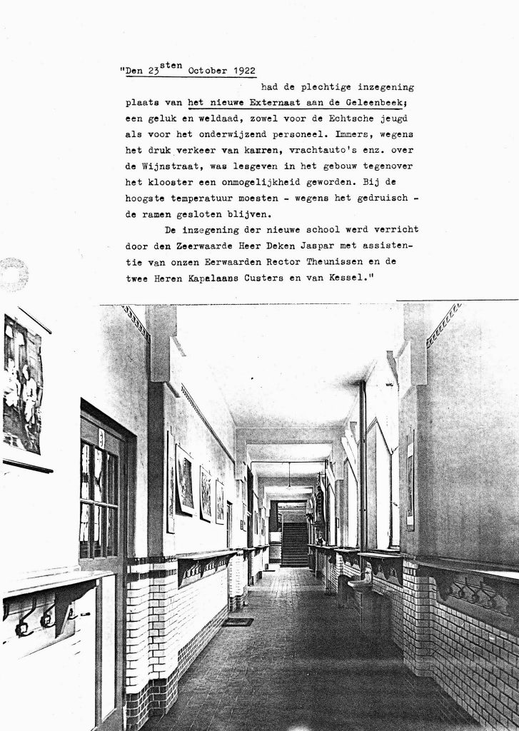 Opening Angelaschool in 1922.