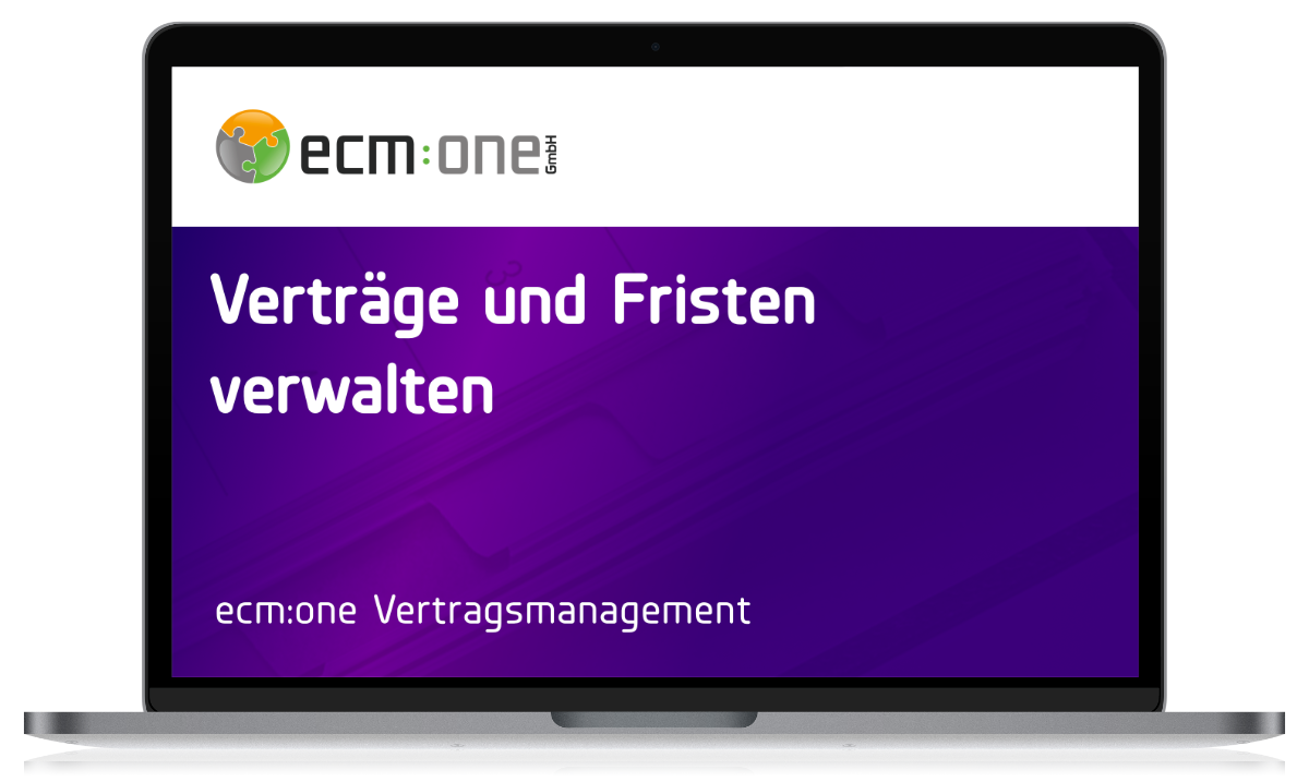 ecm:one Apps Vertragsmanagement