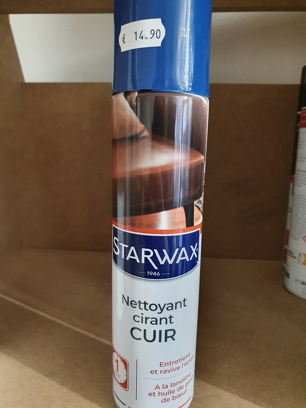 Nettoyant cirant cuir Starwax