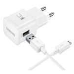 Samsung EP-TA20EWEUGWW Chargeur Secteur + Câble Micro USB pour Samsung Galaxy S6 , S6 edge