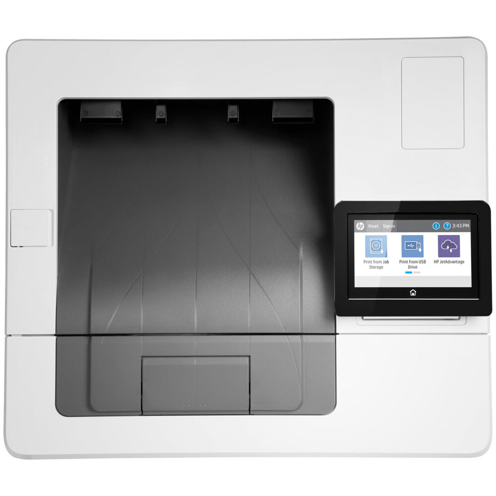 Imprimante laser HP M507x - vue du dessus