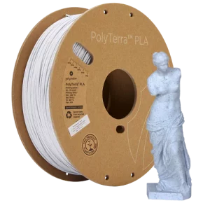 Polymaker PolyTerra PLA Marble White 1kg – 1.75mm