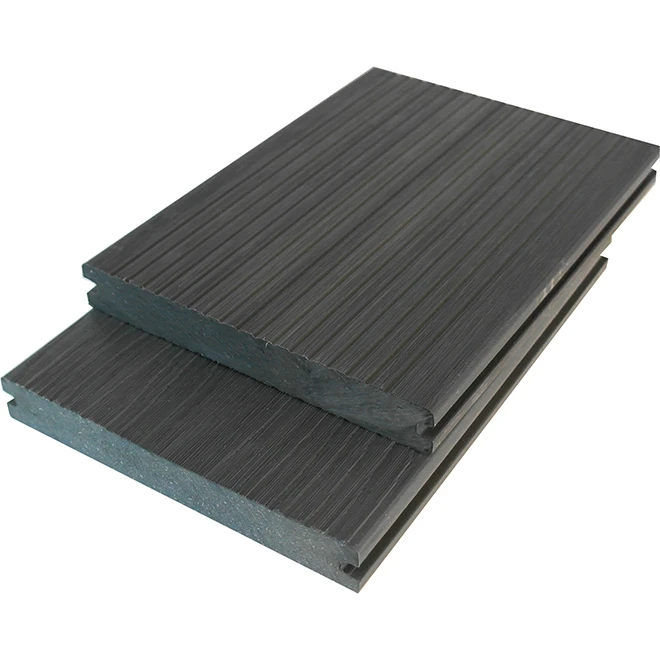 Dark grey single Grooved