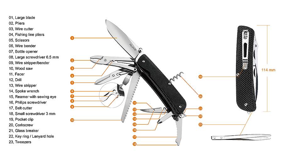 Ruike Trekker LD51-B, fullproppad kniv som inte saknar nått!
Bild från Ruike