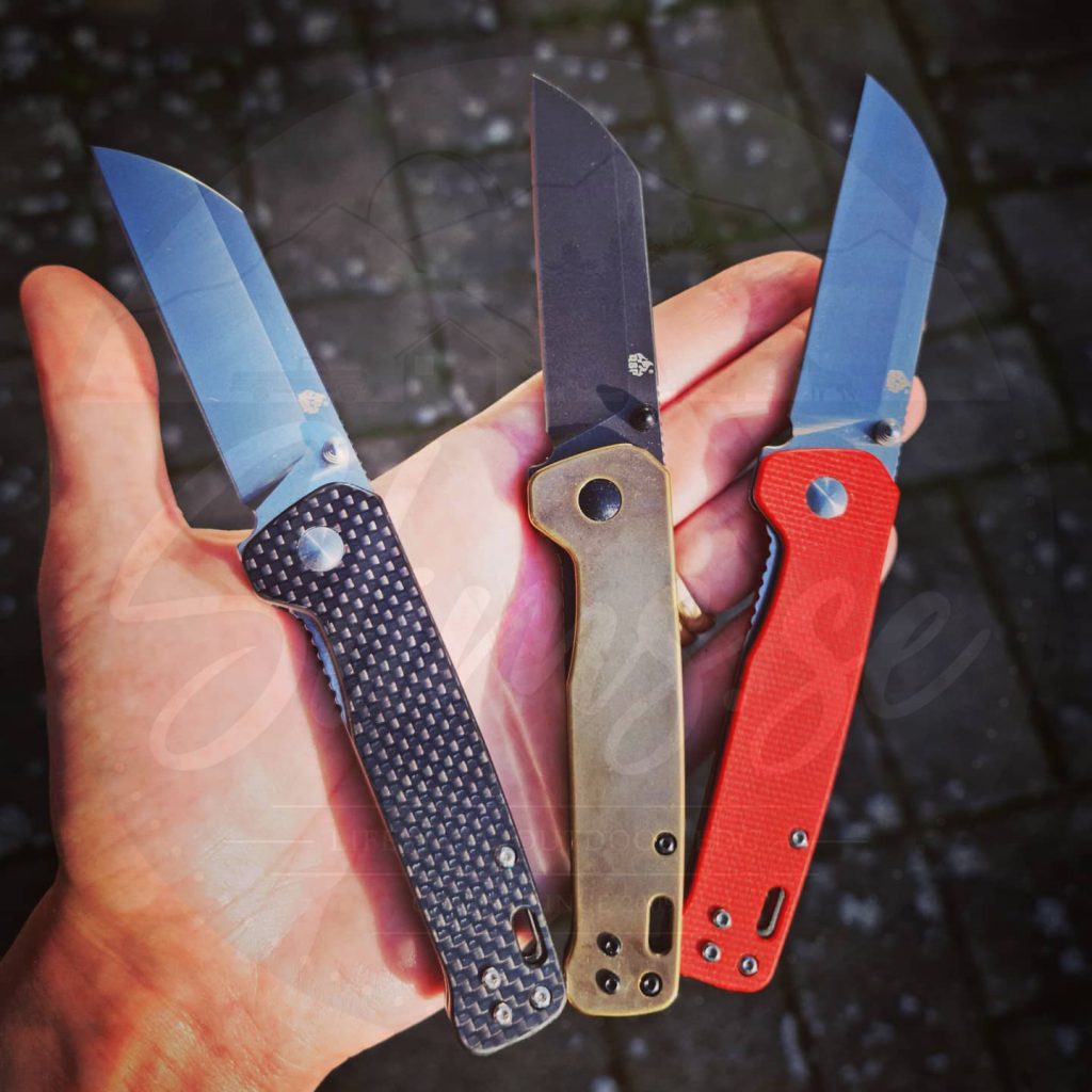 QSP Penguin i G10/kolfiber, mässing och röd Micarta!
Bild: Slims.se