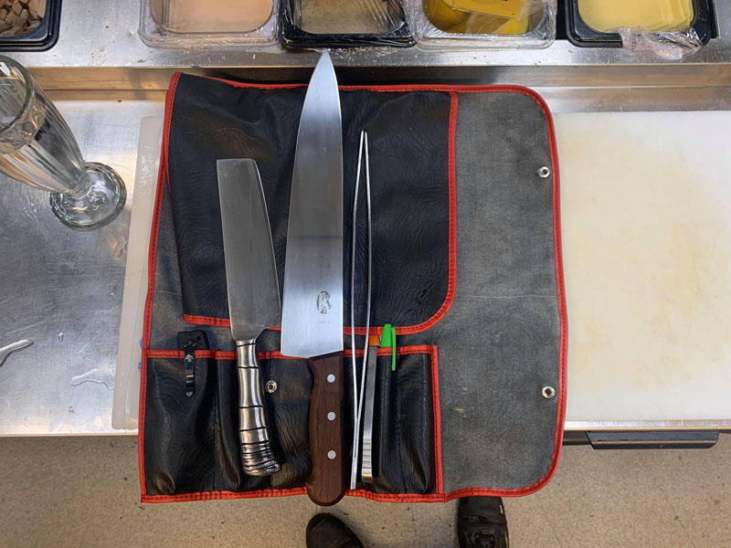 Kockknivar, skyddade av en knivrulle!
Bild: Hannu