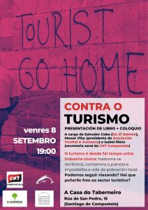 Contra o turismo (Santiago de Compostela, 8 septiembre) @ A Casa do Taberneiro