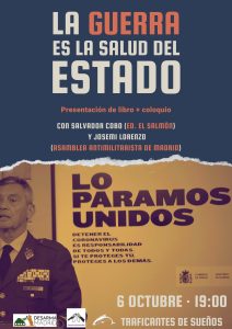 La guerra es la salud del Estado (Madrid, 6 octubre) @ Traficantes de Sueños