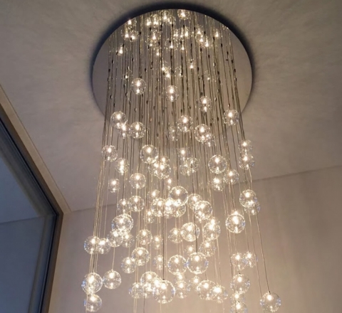lampe Ilfari Ballroom Glaskugel Pendelleuchte Eggers Einrichten Interir Design Muenchen