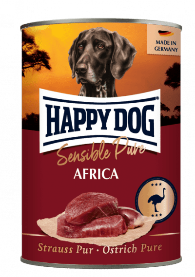 Happy Dog Boksemat Sensible Pure Africa M/Struts 400g