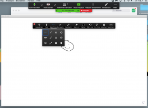 Online Unterricht mit Zoom. Whiteboard Funktion bei Zoom
