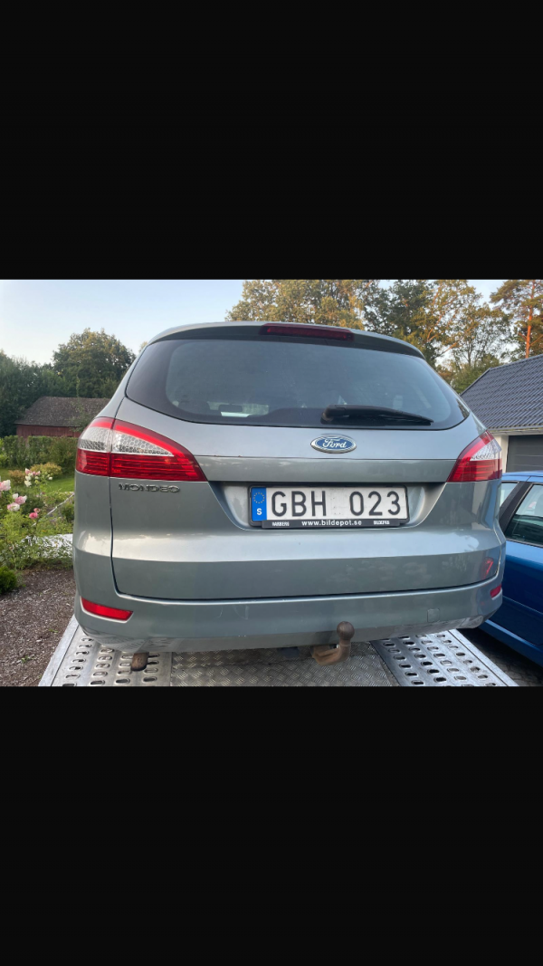 FORD MONDEO <strong>Märke/Modell:Ford Mondeo- startar inte</strong> <strong>Besiktning : 2024.12.31</strong> <strong>Dragkrok: ja</strong> <strong>Bränsle: bensin</strong> <strong>Växellåda: manuell</strong> <strong>Årsmodell: 2007</strong> <strong>Motorkod:</strong>  