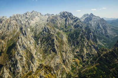 Macizo central y valle de Valdeón desde el Jultayu