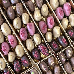 Gold & Ruby Chocolate Dates