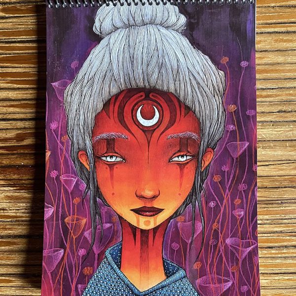 Niña de fuego y luna…