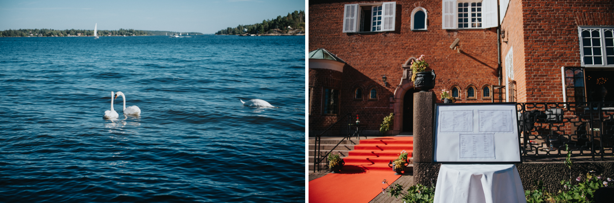 Pontus och Niklas höstbröllop på Villa Pauli i Djursholm