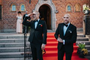 Pontus och Niklas höstbröllop på Villa Pauli i Djursholm