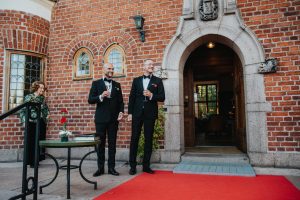 Pontus och Niklas höstbröllop på Villa Pauli i Djursholm