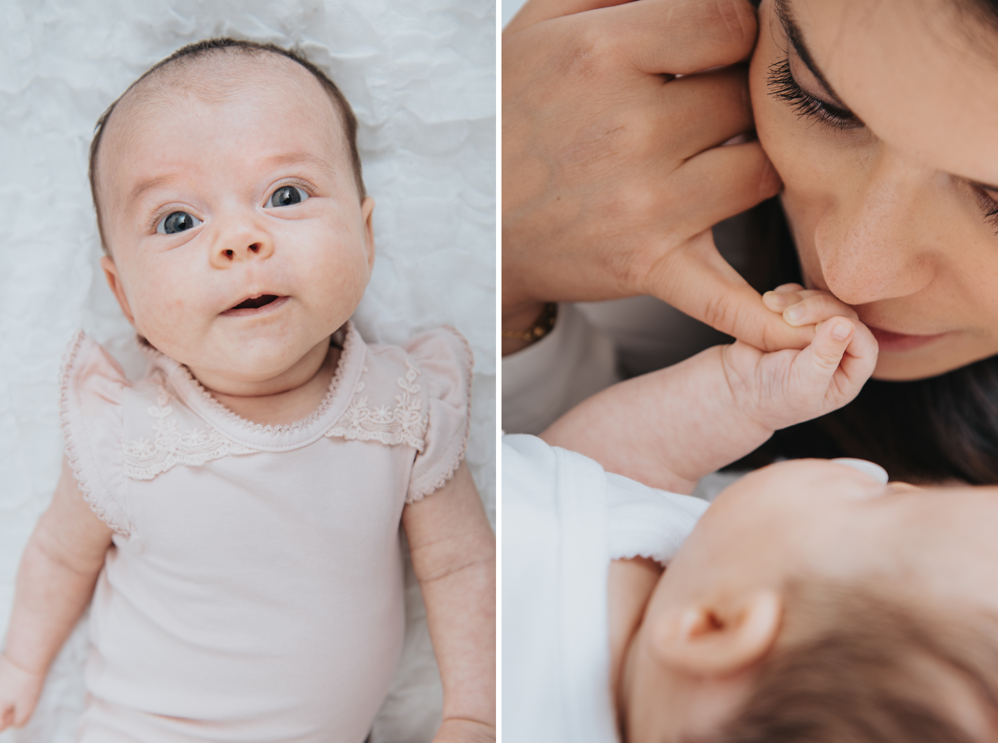 Familjefotografering i studion med Olivia