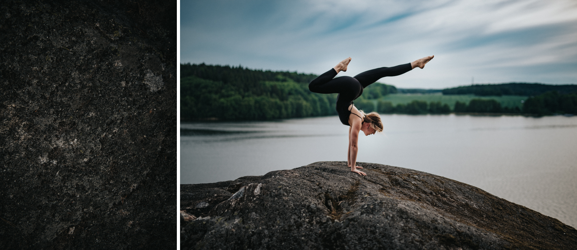 Yoga med Verena i skogen i Tullinge