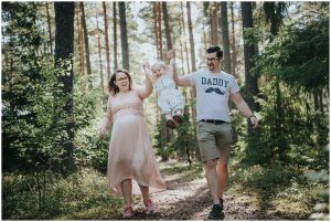 Gravidfotografering med hela familjen i Tullinge