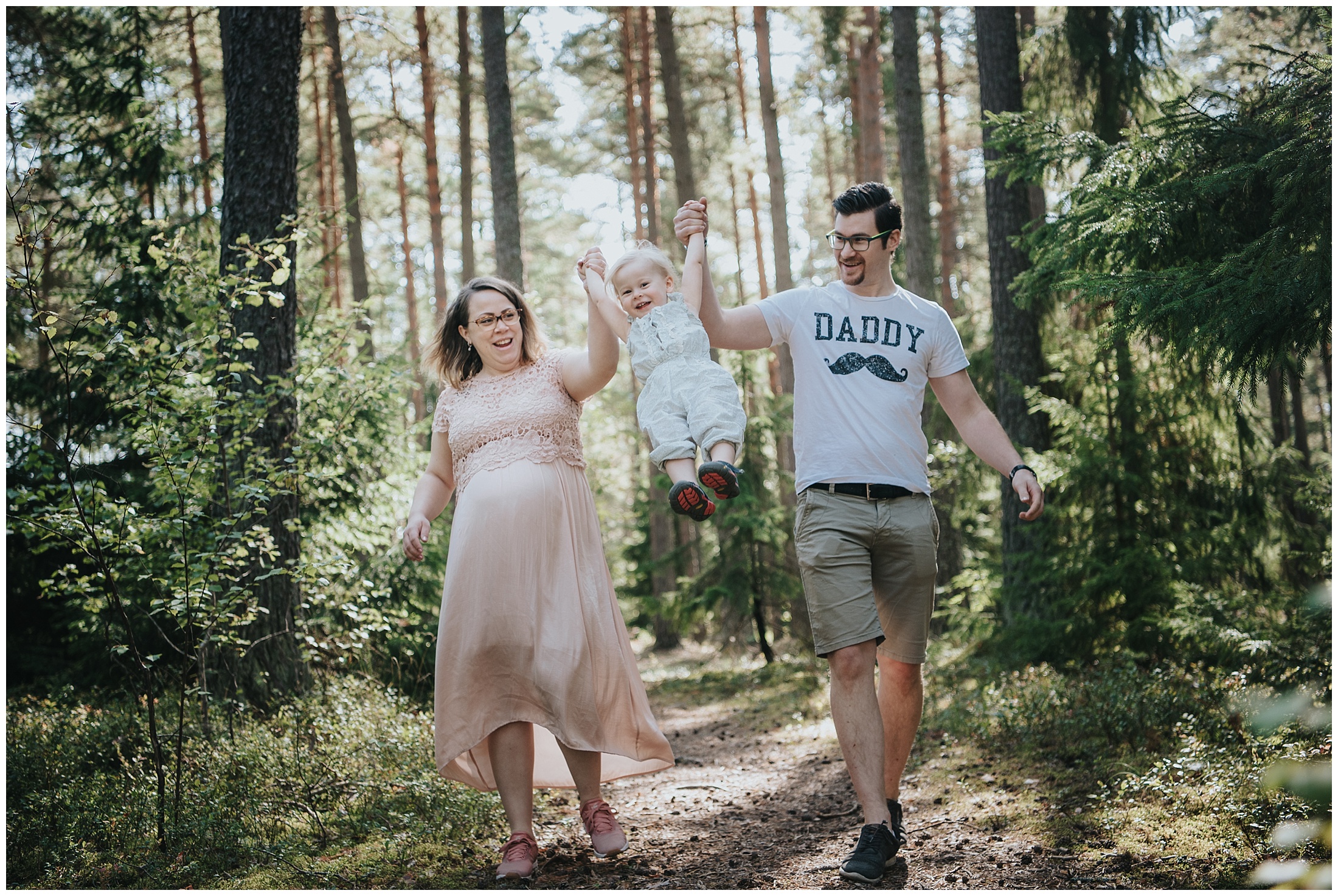 Gravidfotografering med hela familjen!