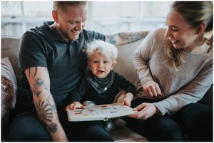 Familjefotografering hemma hos Sigges