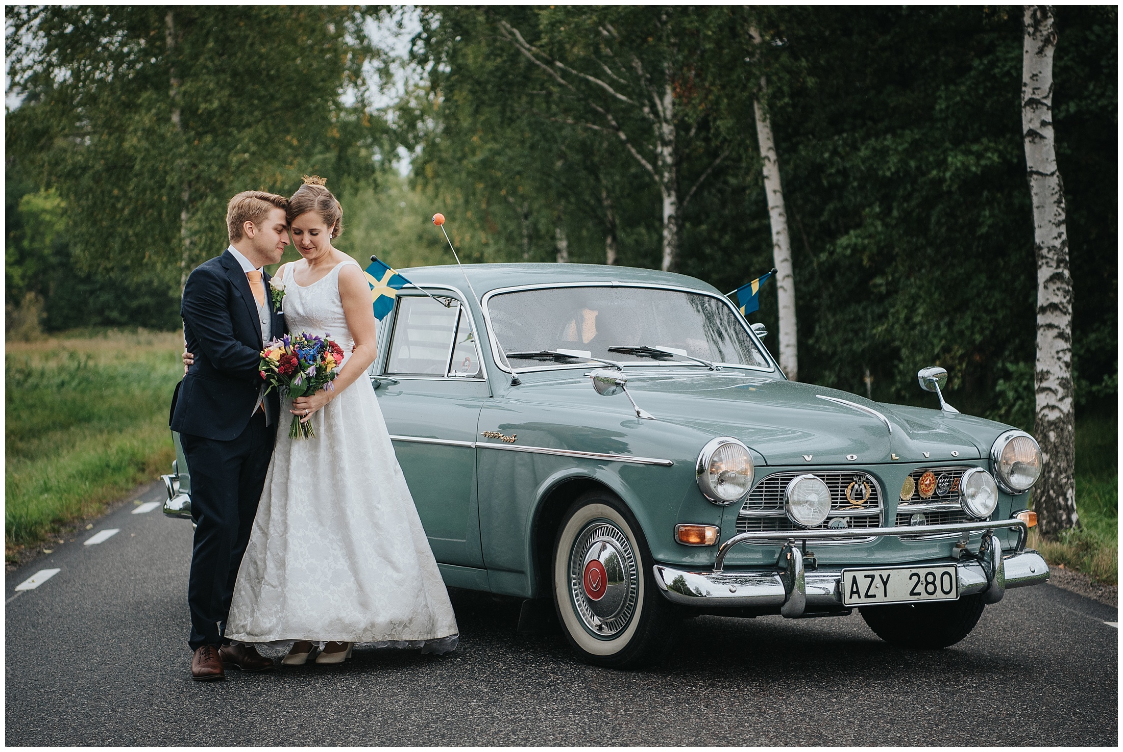 Martina och Johans bröllop på Ekerö och party vid Djurgården