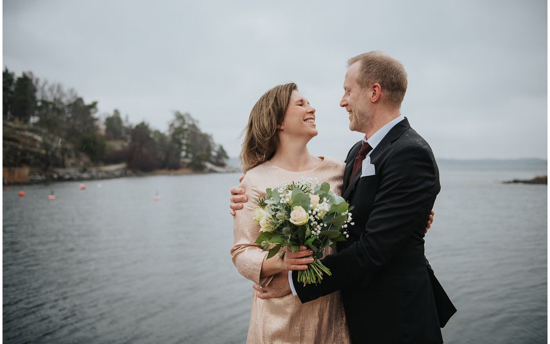 Bröllopsfotografering vid Bo Badplats