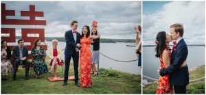 Bröllopsbild från Dalarö Skans