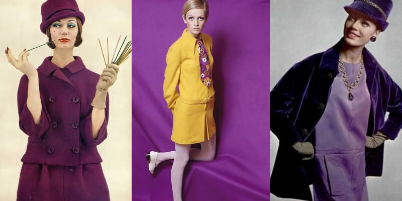 tre look degli anni 60 dai colori squillanti