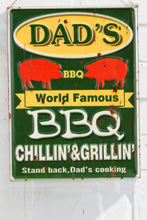 Dad’s BBQ Wall Sign