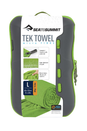 S2S Tek Towel L Lime 60cm x 120cm