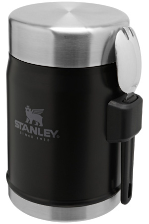 Stanley Classic Legendary Food Jar 0.4L / 14 OZ Matte Black with spork