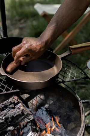 10" All in One Cast Iron Skillet