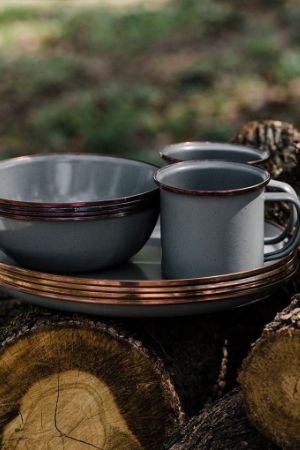 Enamel Cup - set of 2