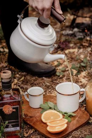 Enamel Teapot Eggshell