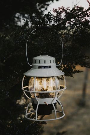 Railroad Lantern (Vintage White)