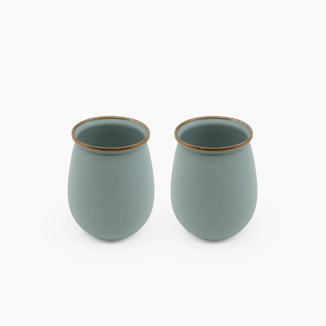 Enamel Tumbler Mint – set of 2