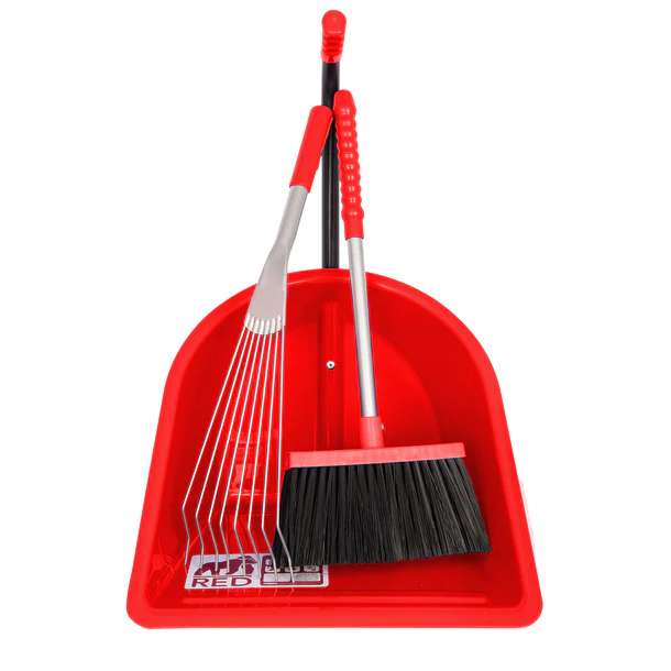 Red Gorilla - Teenie Tidee Companion Set - Red (Tiny Tidee + Rake + Broom)