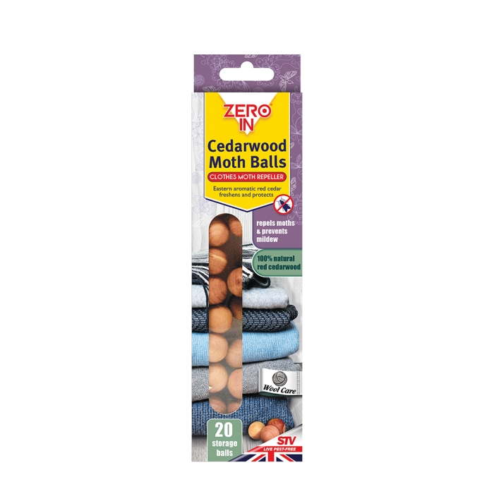Cedarwood Moth Repellent Ball – 20-Pack