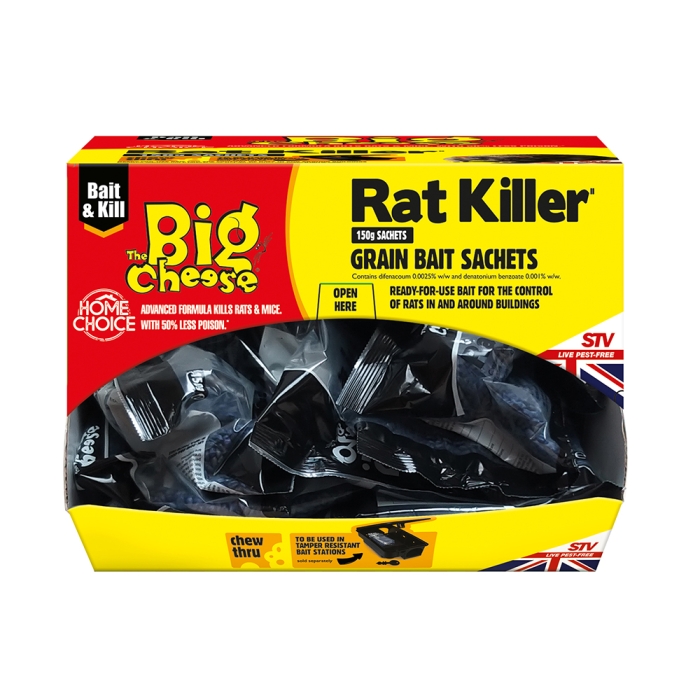 Rat Killer Grain Bait Sachet – 150g