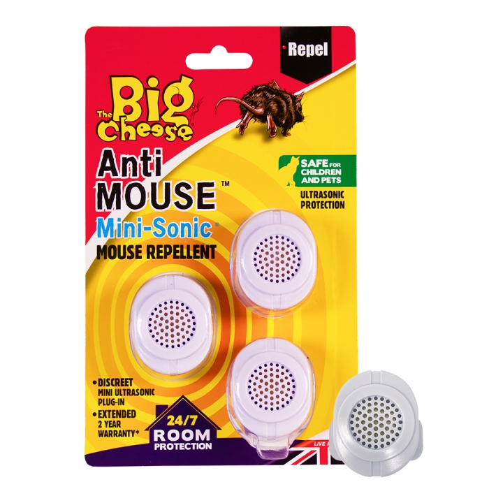 Mini-Sonic Mouse Repellent - 3-Pack