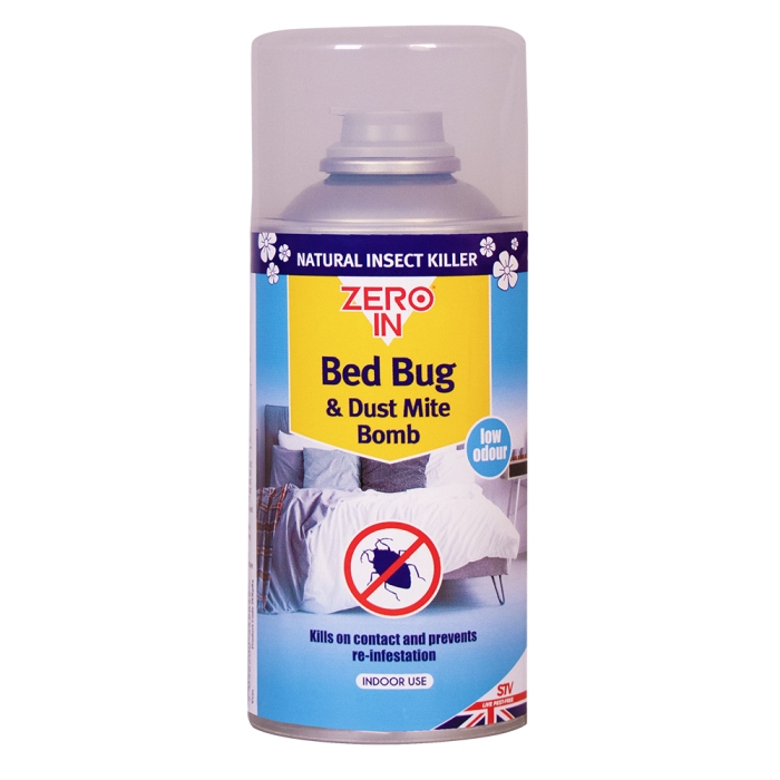 Bed Bug & Dust Mite Killer Bomb - 150ml One-Shot Aerosol