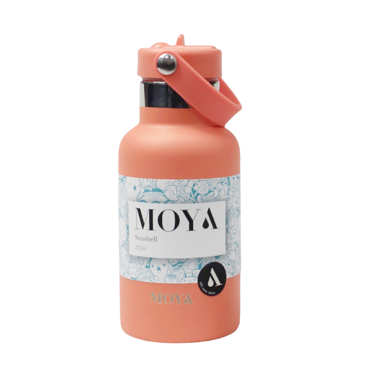 Moya "Seashell" 350ml Insulated Sustainable Water Bottle Coral