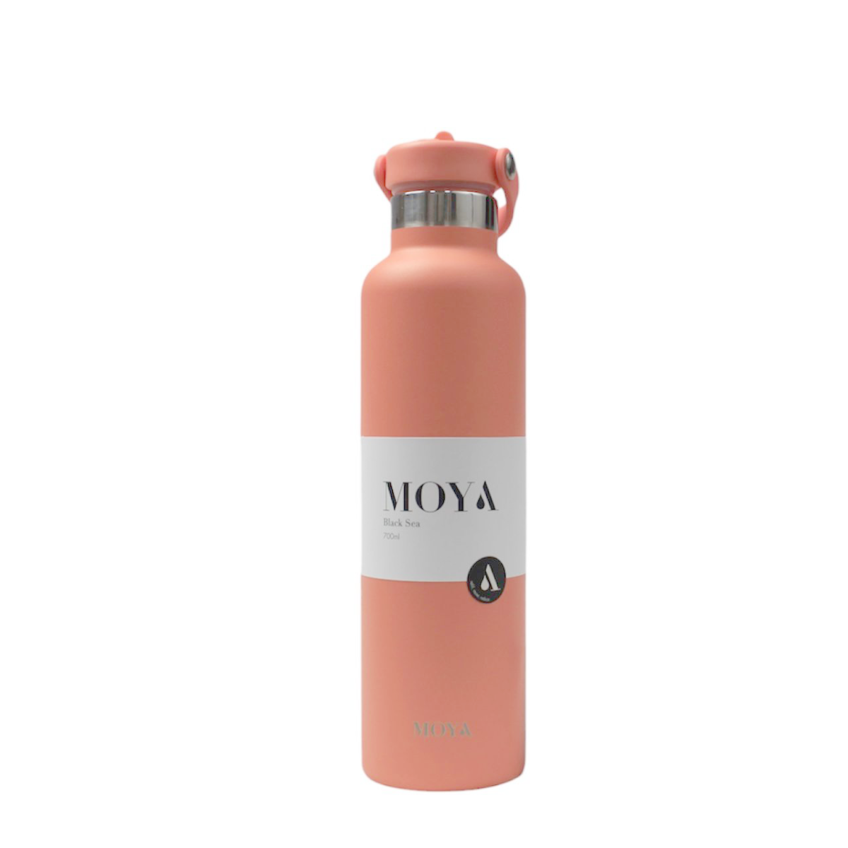 Moya "Black Sea" 700ml Insulated Sustainable Water Bottle Coral